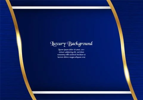 Abstract blue background in premium concept with copy space.Template design f Stock Illustration