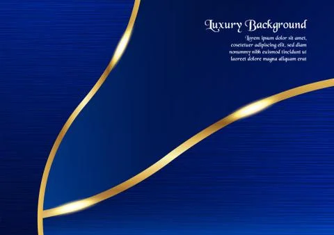 Abstract blue background in premium concept with copy space.Template design f Stock-Illustration