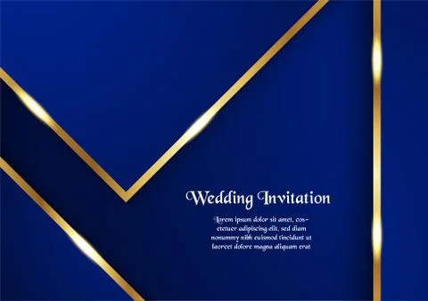 Abstract blue background in premium concept with copy space.Template design f Stock Illustration