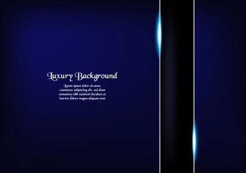 Abstract blue background in premium concept with copy space.Template design f Illustrazione stock