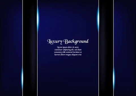 Abstract blue background in premium concept with copy space.Template design f Stock Illustration