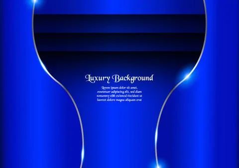 Abstract blue background in premium concept with copy space.Template design f Stock Illustration