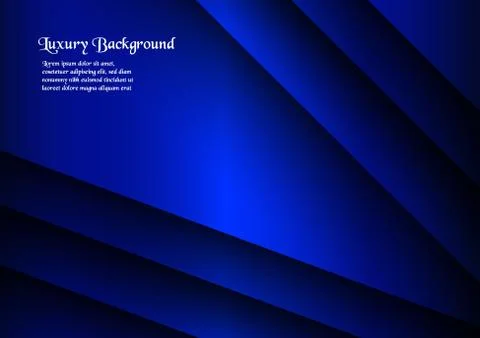 Abstract blue background in premium concept with copy space.Template design f Stock Illustration
