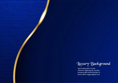 Abstract blue background in premium concept with copy space.Template design f Stock Illustration