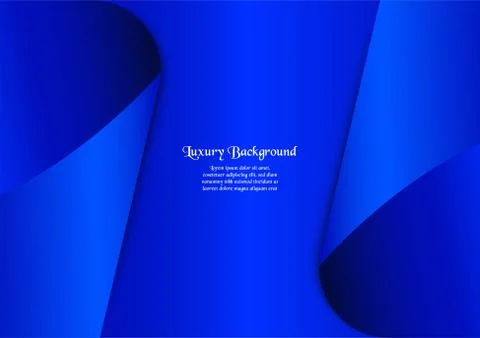 Abstract blue background in premium concept with copy space.Template design f Stock-Illustration