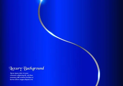 Abstract blue background in premium concept with copy space.Template design f Stock Illustration