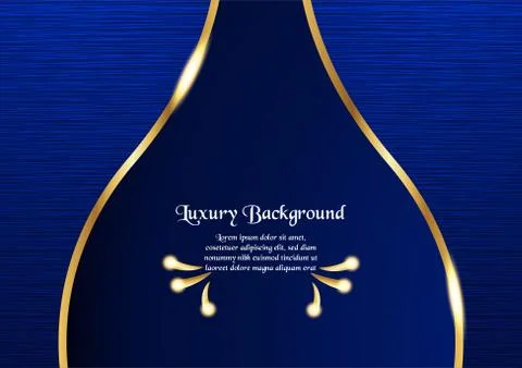 Abstract blue background in premium concept with copy space.Template design f Stock Illustration