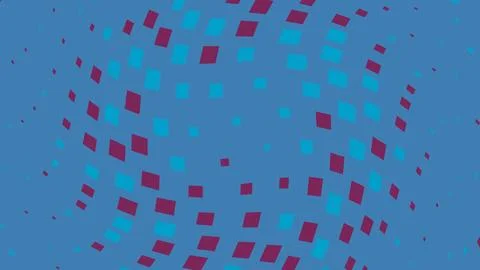 Abstract blue background with purple and light blue squares Stockillustratie