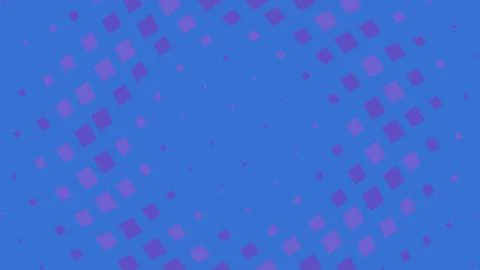 Abstract blue background with purple square halftone pattern Stock Illustration