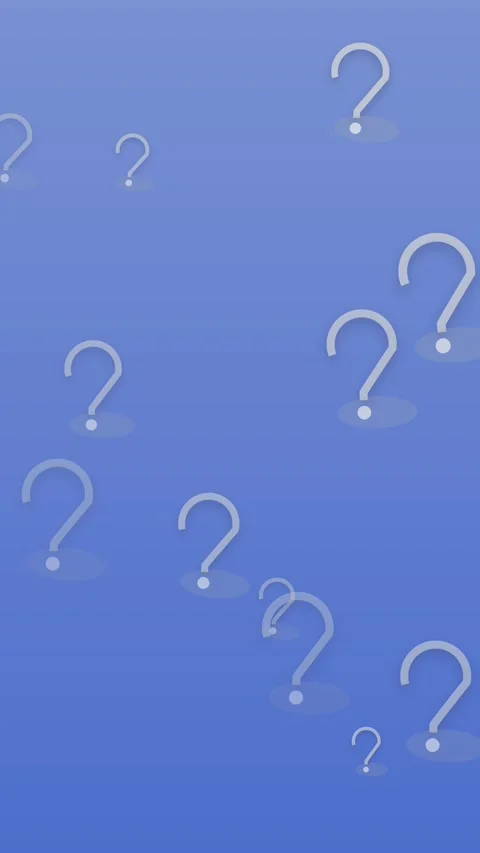 Abstract blue background with question marks for creative projects Stock Footage 327625907