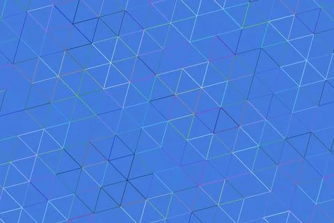 Abstract blue background with random white lines and shapes Stock Illustration