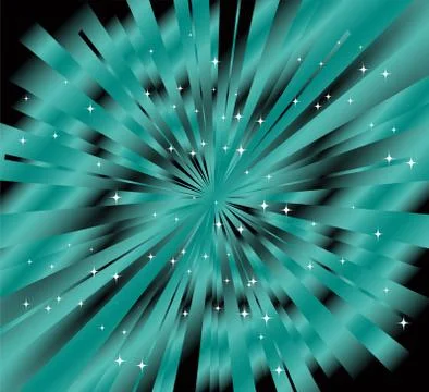 Abstract blue background ray and star Illustrazione stock