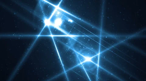 Abstract Blue Background With Rays Sparkles. Video stock 58264990