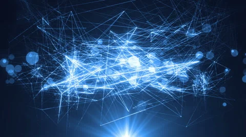 Abstract Blue Background With Rays Sparkles. Stock-Footage 65433848