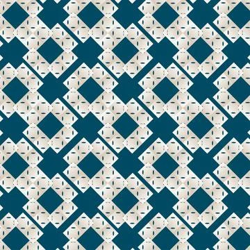 Abstract blue background with rectangle pattern with cutouts and connections  Stock Illustration