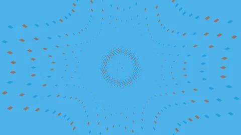 Abstract blue background with repeating geometric dots pattern Stock Illustration