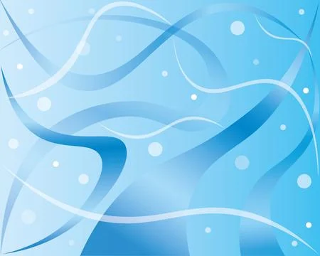 Abstract blue background with ribbons Stock Illustration