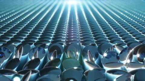 Abstract blue background. Rotating glass lens Stock Footage 45706229