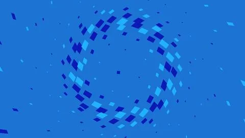 Abstract blue background with scattered geometric shapes 스톡 일러스트