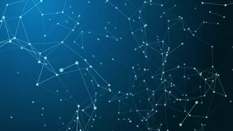 Abstract Blue Background with Scattered White Dots Stock Footage 297015915