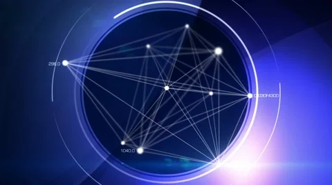 Abstract blue background for scientific projects, loop Stock Footage 41166238