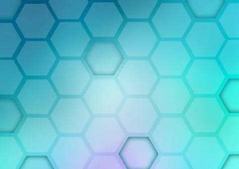 Abstract blue background with shape hexagons Stock-Illustration