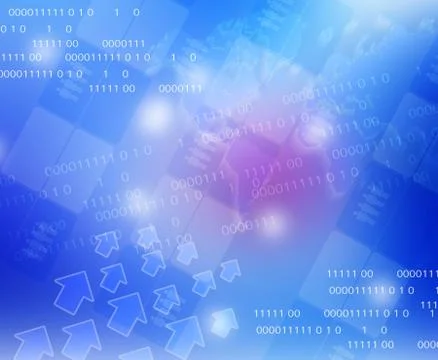 Abstract blue background with shape rectangle and icon people イラスト素材