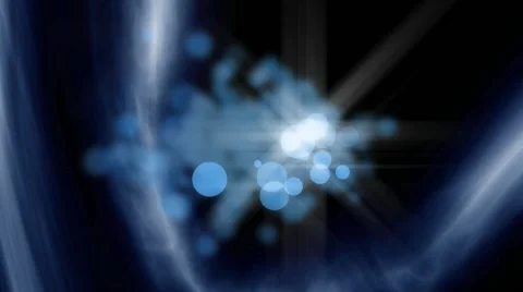 Abstract blue background with shining dots and mist Stock Footage 41149978