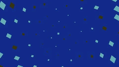 Abstract blue background with small floating squares Stock Illustration