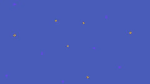 Abstract blue background with small gold and purple shapes Stock Illustration