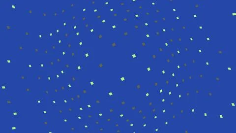 Abstract blue background with small green squares pattern 스톡 일러스트