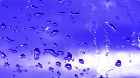 Abstract blue background with small rain drops Video stock 45428691