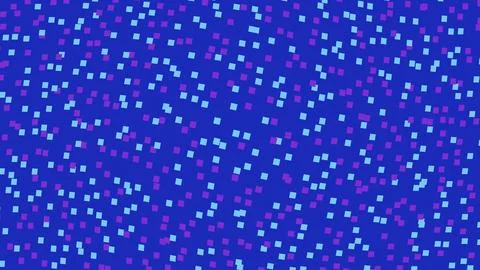 Abstract blue background with small white scattered squares Stock Illustration