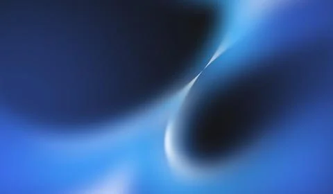 Abstract blue background with smooth curves and gradient effect 스톡 일러스트