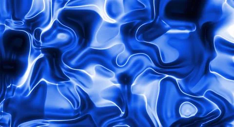 Abstract Blue background with smooth, plastic effect, flowing lines suitabl.. Stock Photos