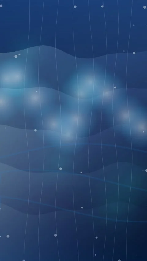 Abstract blue background with smooth wave lines and soft glowing bokeh lights Stock Footage 345494153