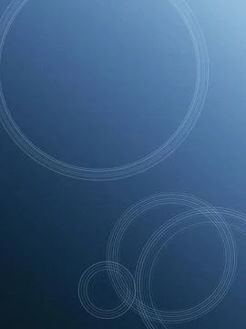Abstract blue background with soft concentric circles and subtle ring patte.. Illustrazione stock