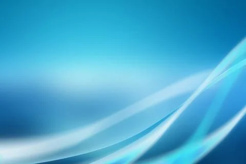 Abstract blue background with soft curves Stock Illustration