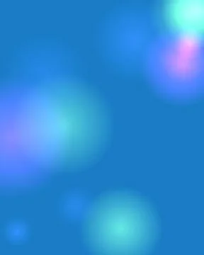 Abstract Blue Background with Soft Ethereal Bokeh Light Circles and Vibrant.. Stock Illustration