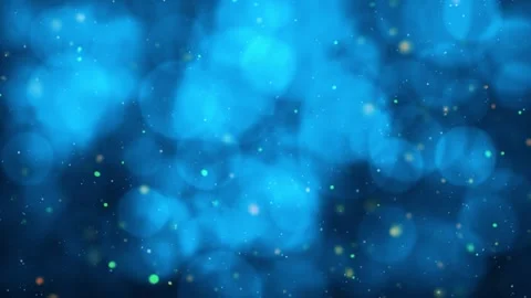 Abstract blue background with soft glowing bokeh Stock Footage 320264961