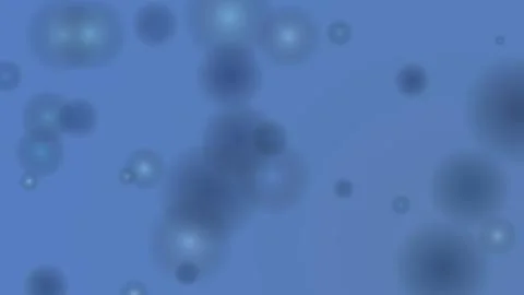 Abstract Blue Background with Soft Glowing Bokeh Circles Stock Illustration