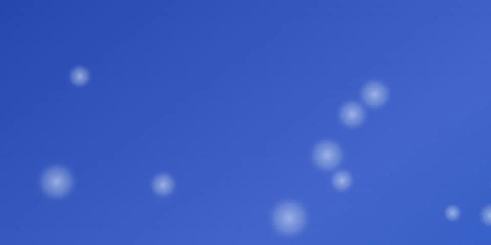 Abstract blue background with soft white glowing light dots Stock Illustration