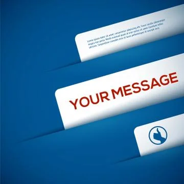 Abstract blue background with space for text Stock Illustration