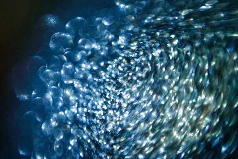 Abstract blue background with sparkling glitter bokeh. Christmas, New Year 20 Stock Photos
