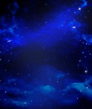 Abstract blue background starry sky Stock Illustration
