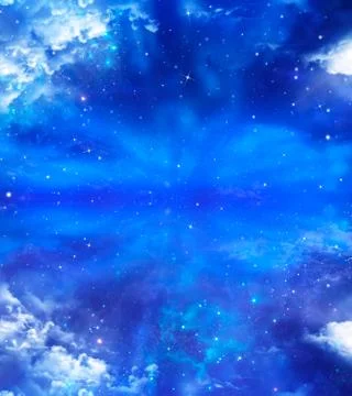 Abstract blue background starry sky Stock Illustration