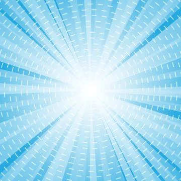Abstract blue background with sun ray and dots. Summer vector illustration イラスト素材