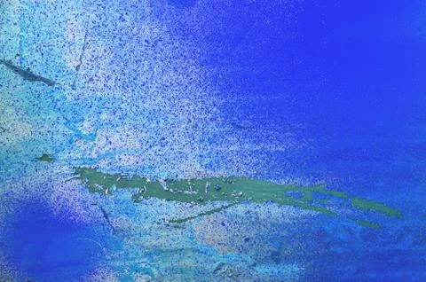 Abstract blue background surface of splashed color Stock Photos