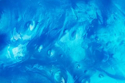 Abstract blue background with texture of slime or other liquid Stock Photos