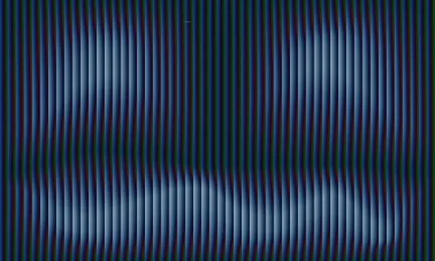 Abstract Blue Background with Thin Vertical 3D Stripes and Soft Cyan Gradie.. Stock-Illustration